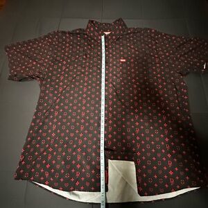 DIXXON Black and Red Patterned Men's Shirt